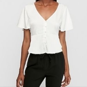 Express short sleeve peplum top